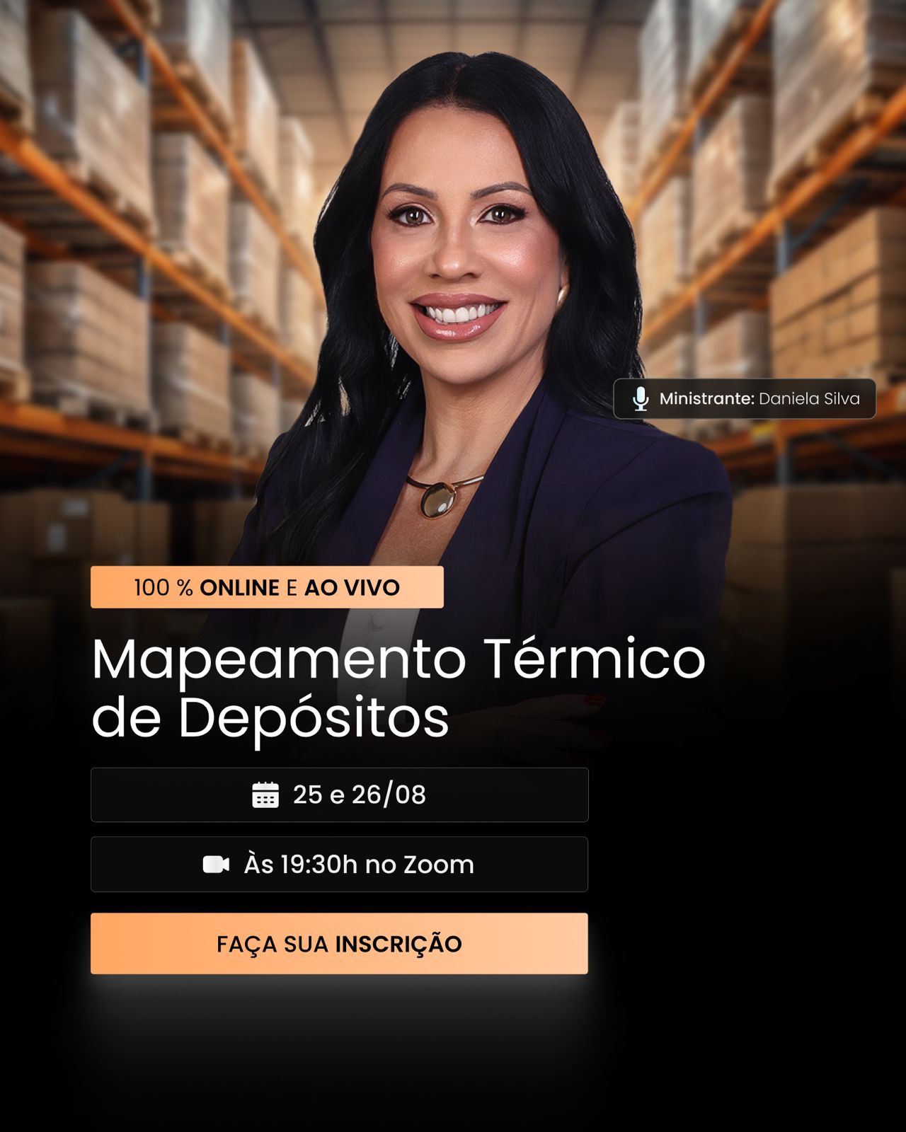 Daniela Silva, instrutora da Formação Técnica em Mapeamento Térmico de Depósitos